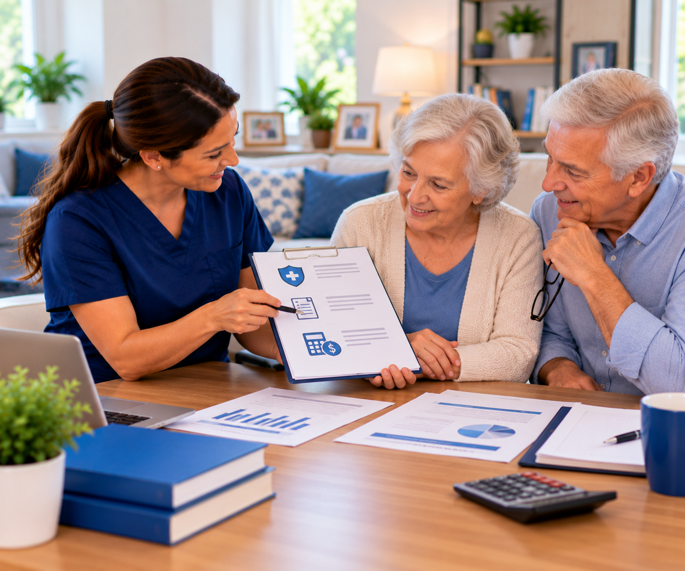 Friendly Insurance Consultation at Home