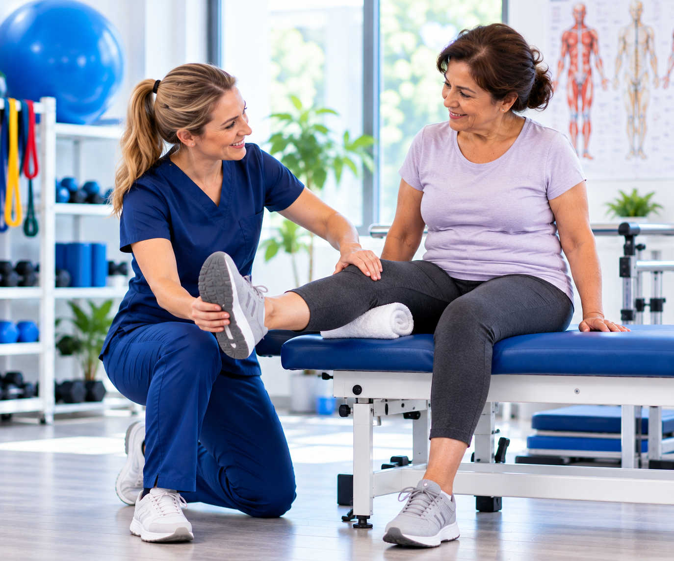 Friendly Physical Therapy Session