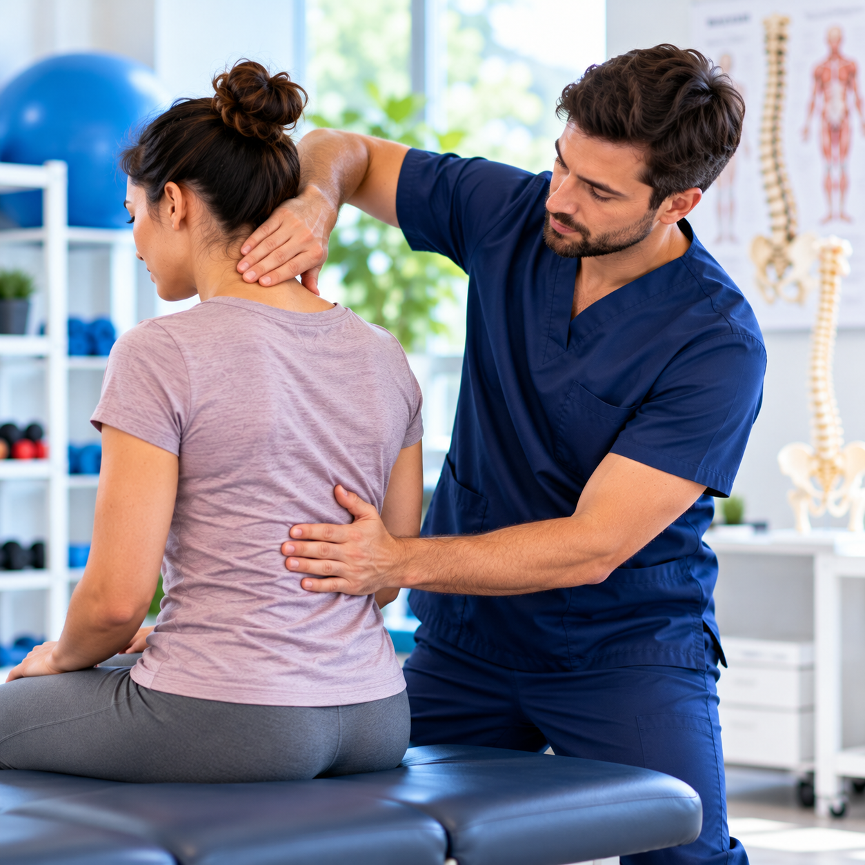 Neck and Back Therapy Session