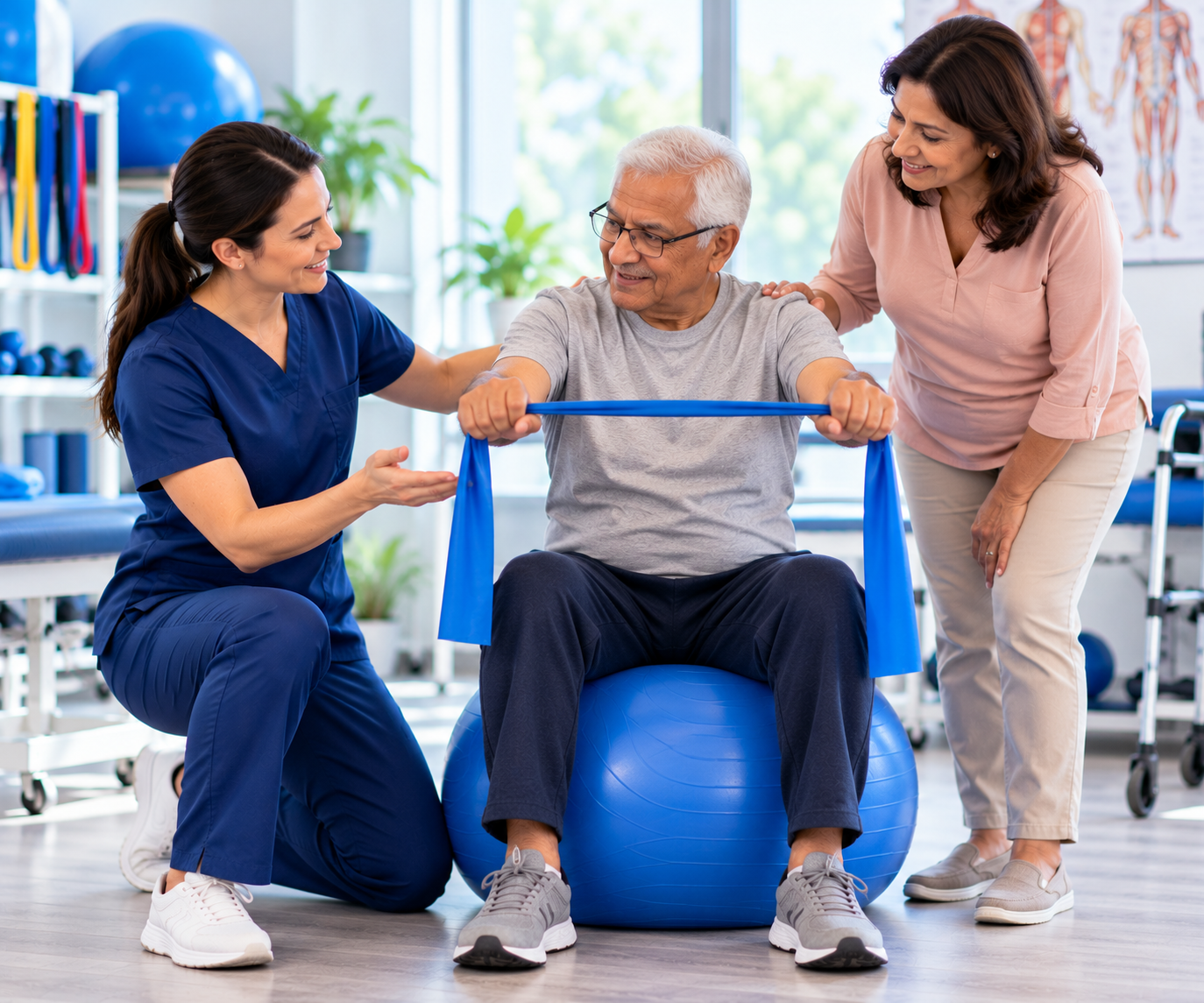 Supportive Physical Therapy Session