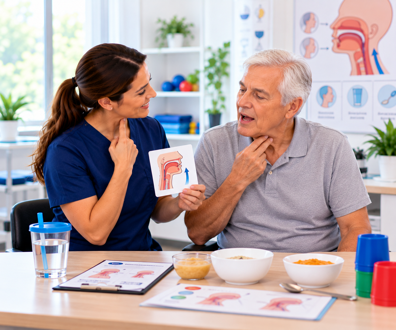 Swallowing Therapy Demonstration